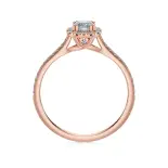 Pierścionek z różowego złota z diamentami AJPZ_087